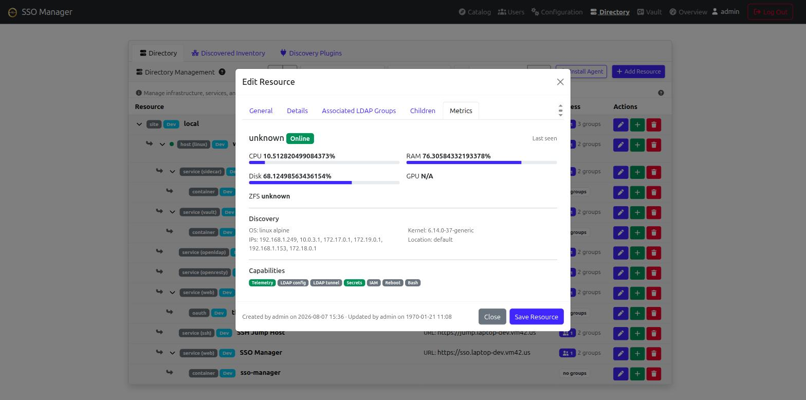 Agent capabilities & metrics